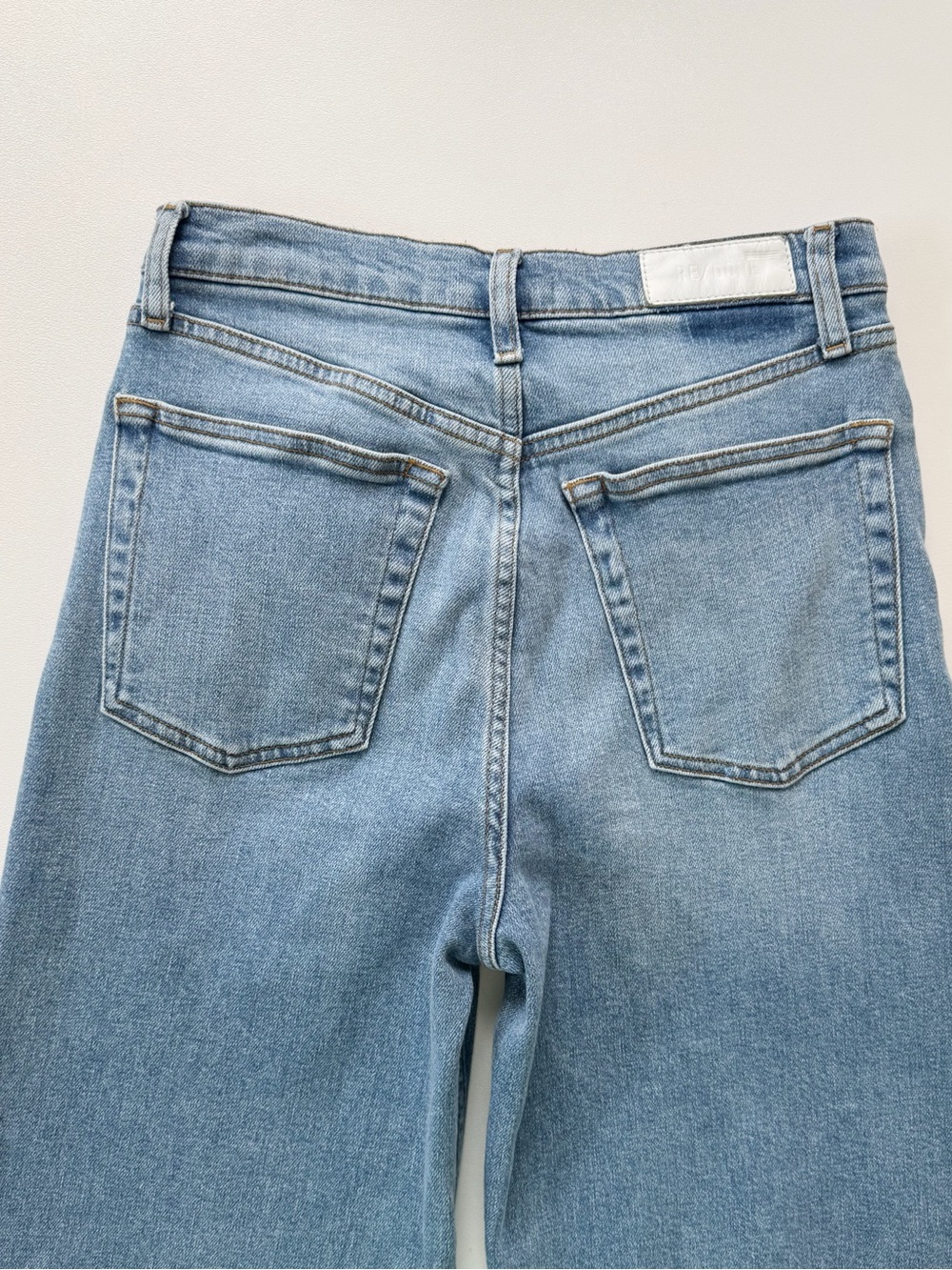 RE/DONE Wide Leg Crop Jeans in Blazed Indigo | 28 - Picture 9 of 13
